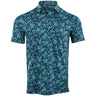 Stamped Floral Tech Jersey Polo