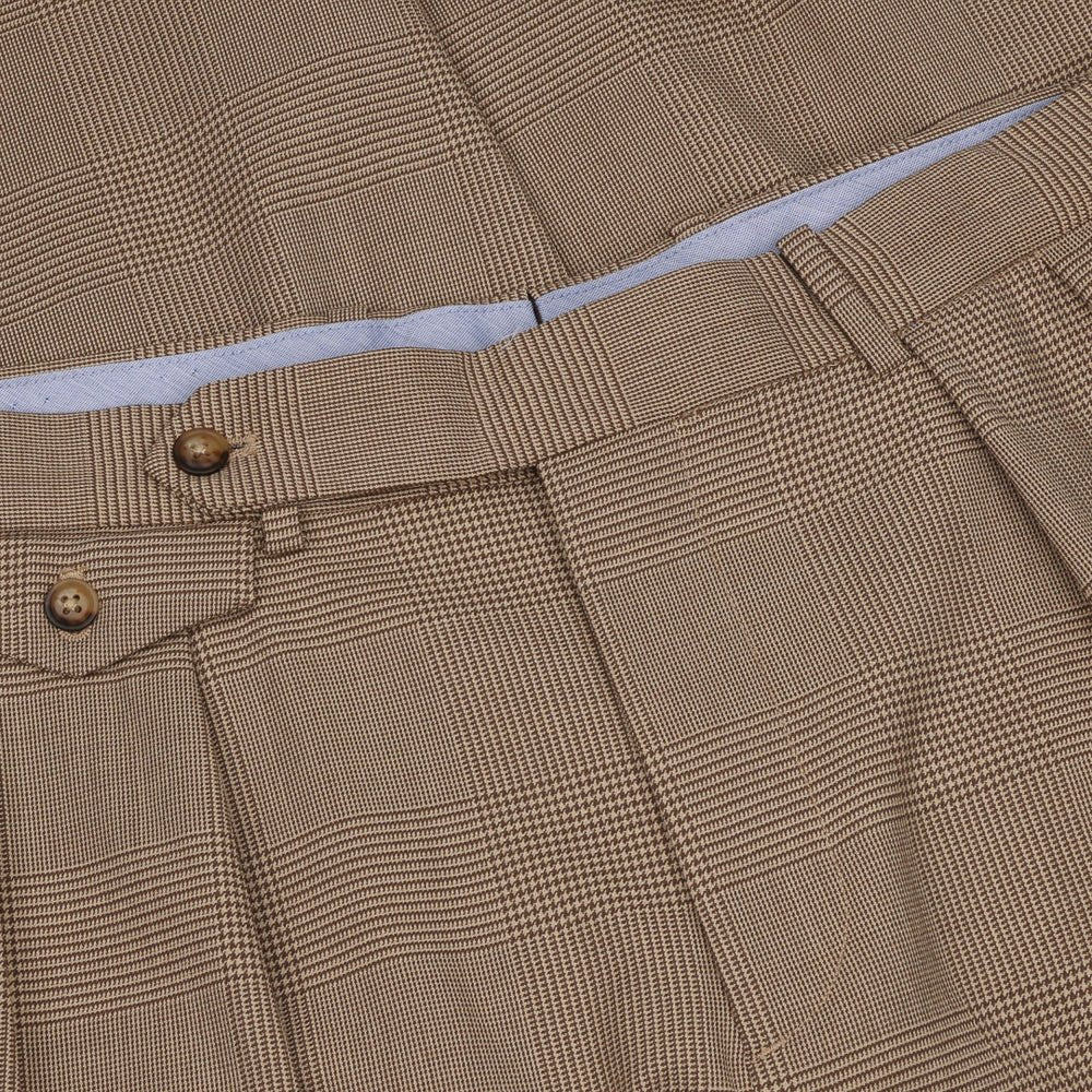 Plaid Performance Wool-Blend Pants