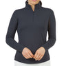 Women's Long Sleeve Mock Neck Top - Solid