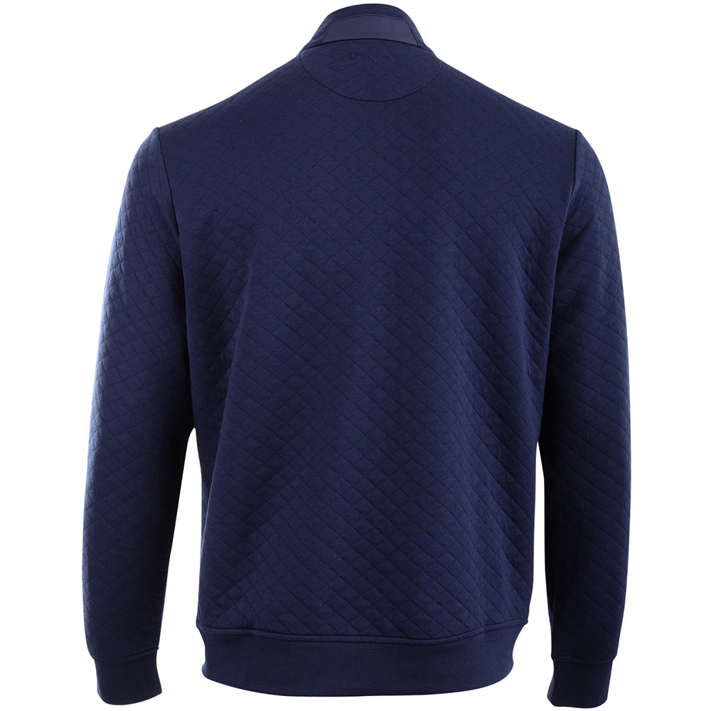 Quilted Double Knit 1/2 Zip Pullover