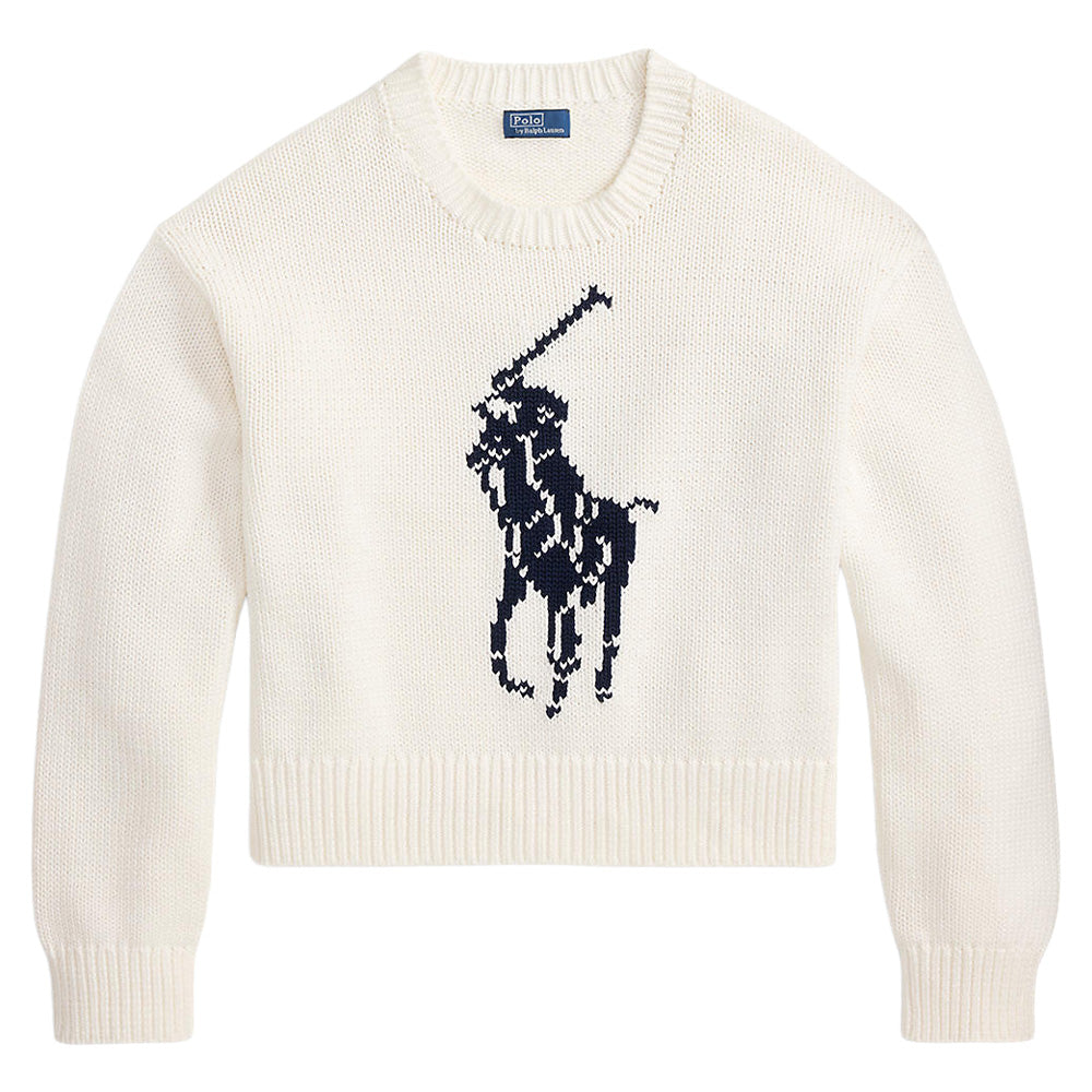 Women's Big Pony Cotton Crewneck Sweater
