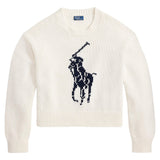 Women's Big Pony Cotton Crewneck Sweater