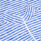 Women's Long Sleeve 1/4 Zip Mock Neck Top - Landon Stripe II Print