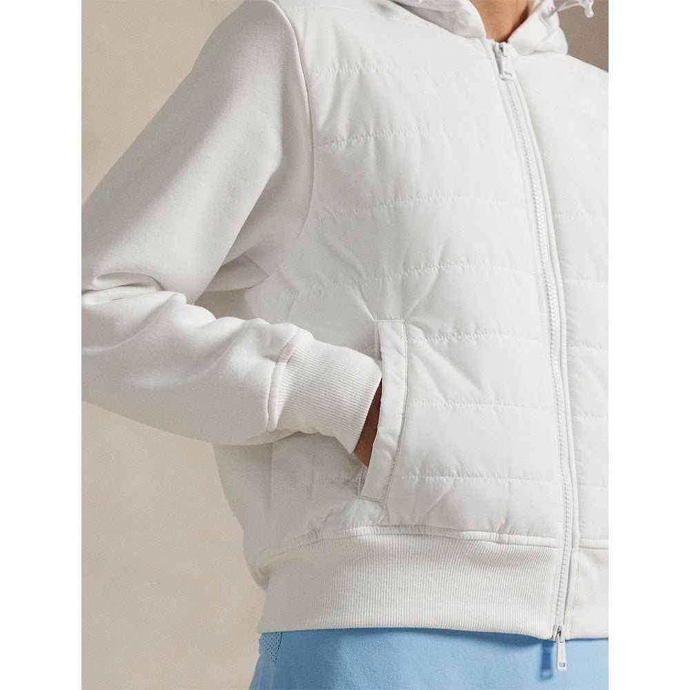 Women's Hybrid Fleece - Quilted Full Zip Hoodie - Fairway Styles