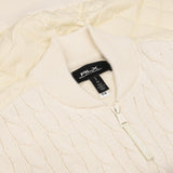 Women's Hybrid Cable-Knit Bomber Jacket