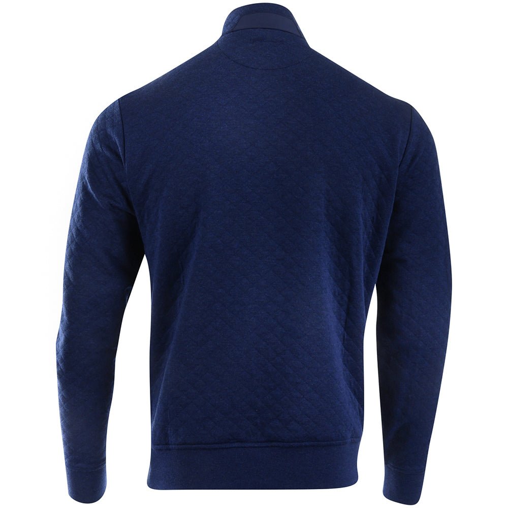 Quilted Double Knit 1/4 Zip Pullover