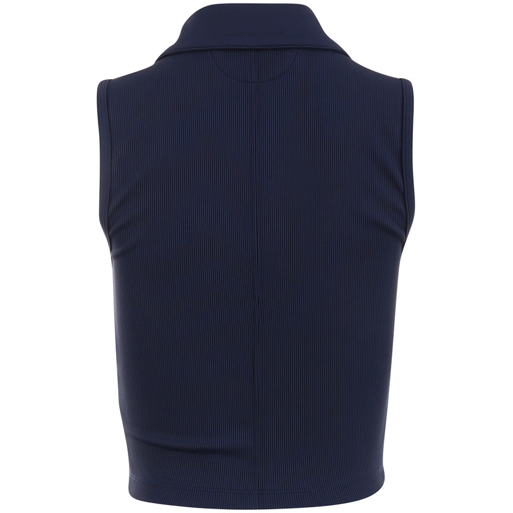 Women's MoveKnit Rib Sleeveless Full Zip Polo