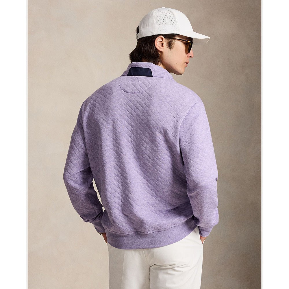Quilted Double Knit 1/2 Zip Pullover