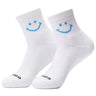 Juniors' Blue Smiley Socks