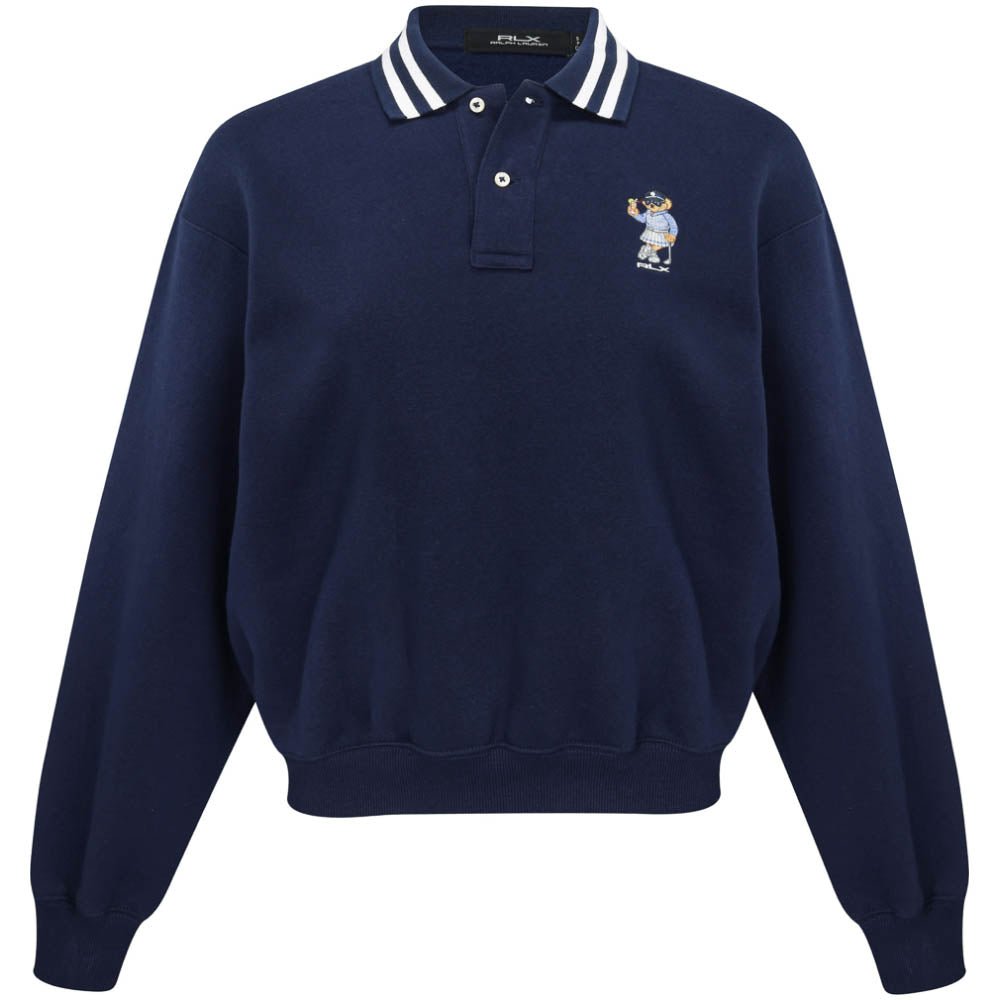 Women's Polo Bear Fleece Long Sleeve Polo