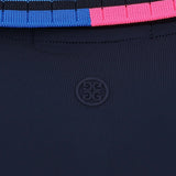 Women's Gradient Collar Silky Tech Nylon Sleeveless Polo