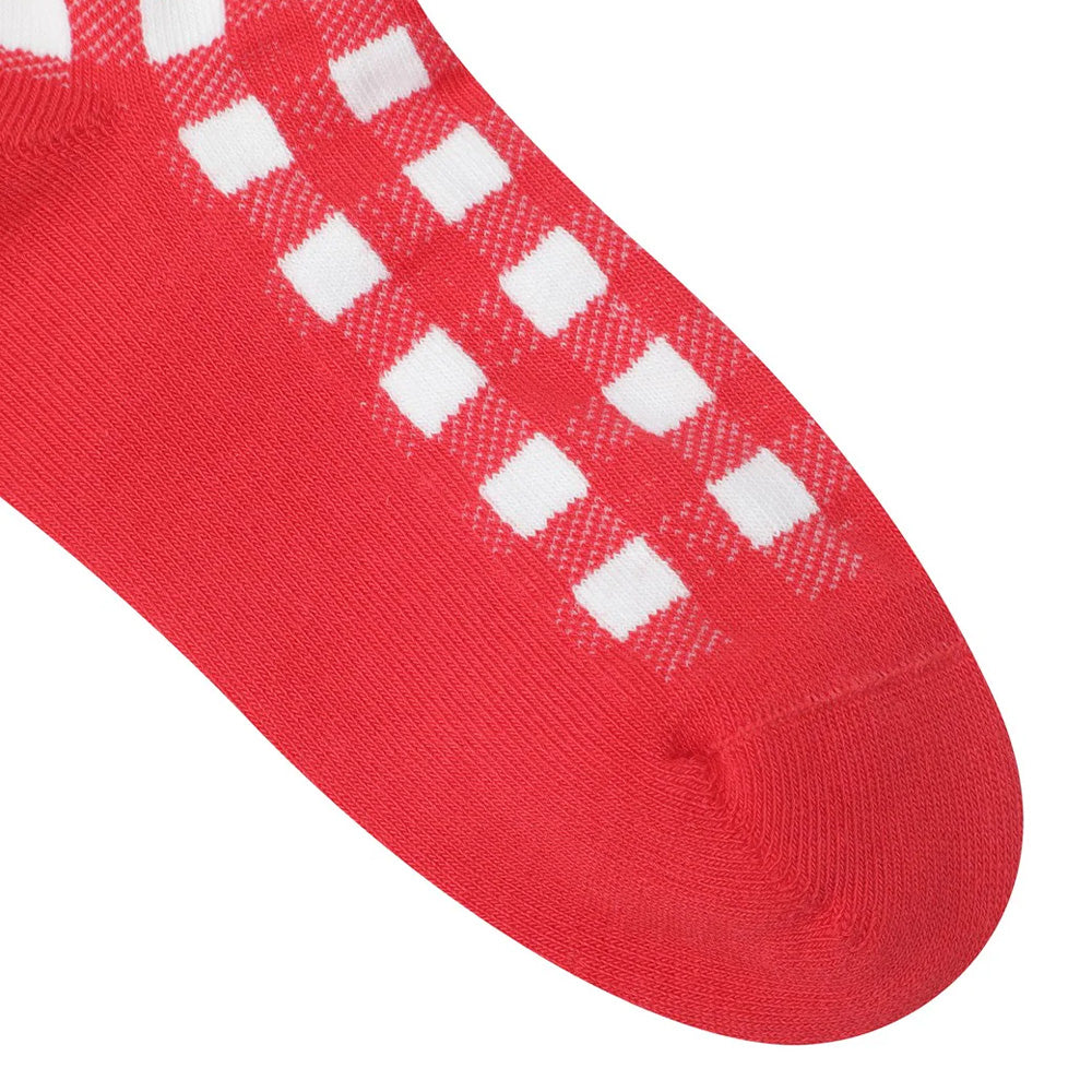 Women's Check Ribbon Socks