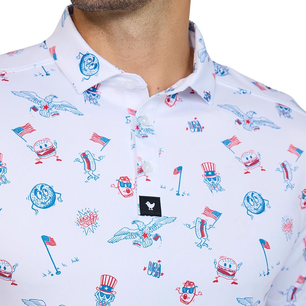 Core Performance Polo - USA All Day Let's Play