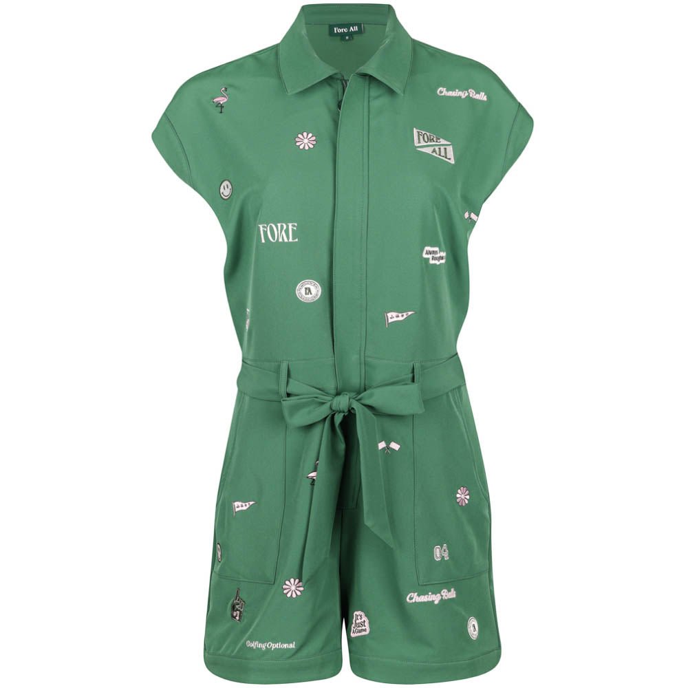 Women's Danny Full Zip Romper - Fairway Styles