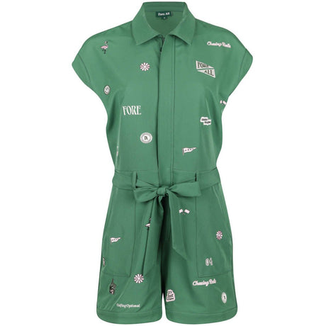 Women's Danny Full Zip Romper - Fairway Styles