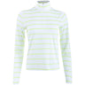 Women's Striped Stretch-Jersey 1/4 Zip Pullover