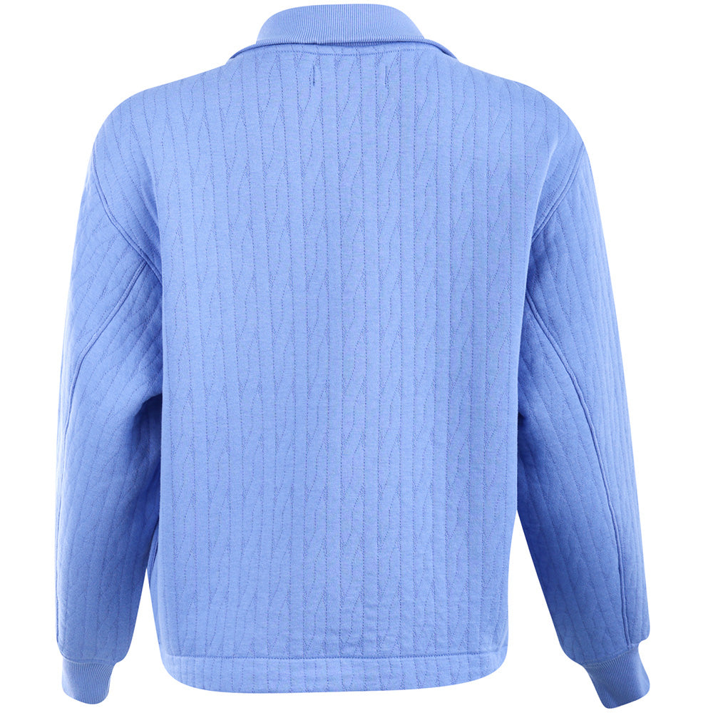 Women's Cable-Quilted 1/4 Zip Pullover