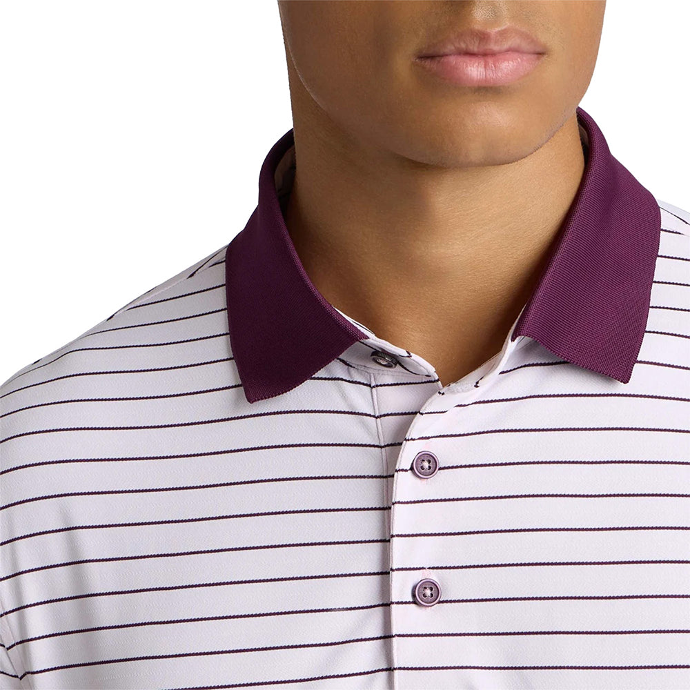 Herringbone Stripe Tech Jersey Polo