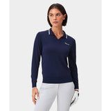 Women's Ella Knit Long Sleeve Polo - Fairway Styles