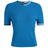 Women's Cable Knit Short Sleeve Crewneck Sweater - Cerulean