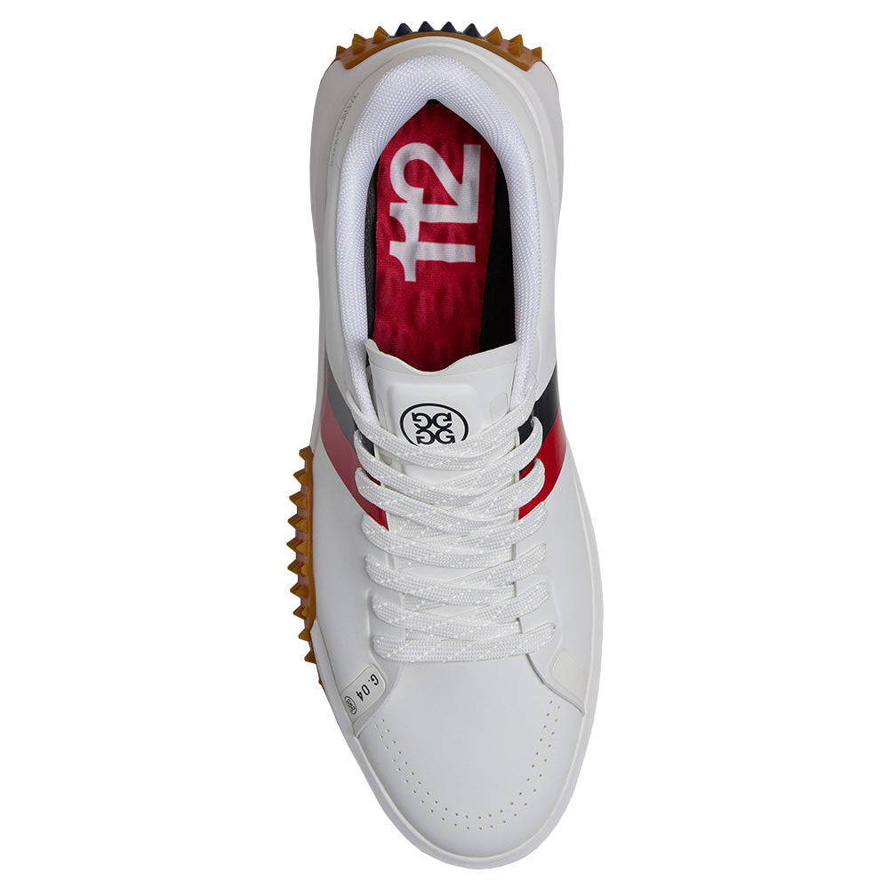テーラー様。G-DRIVE ダイヤル式ゴルフシューズ ホワイト/レッド G/FORE G.112 Stripe Spikeless Golf Shoes Fairway Styles