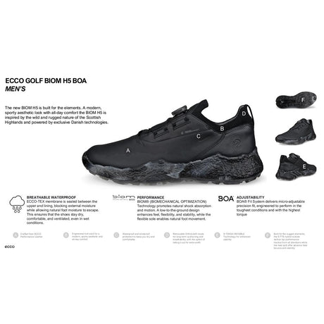 BIOM H5 BOA Spikeless Golf Shoes