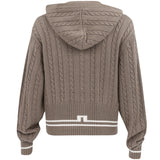 Women's Camilla Cable Knit Wool Full Zip Hoodie