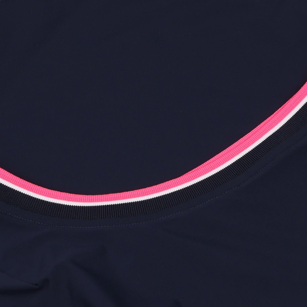 Women's Silky Tech Nylon Mock Neck 1/4 Zip Polo