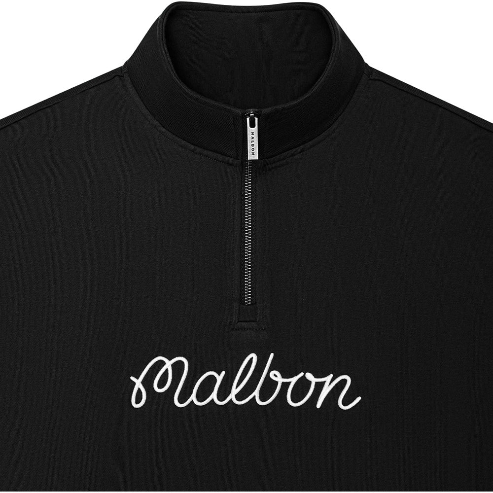 Collegiate 1/4 Zip Stand Collar Sweatshirt