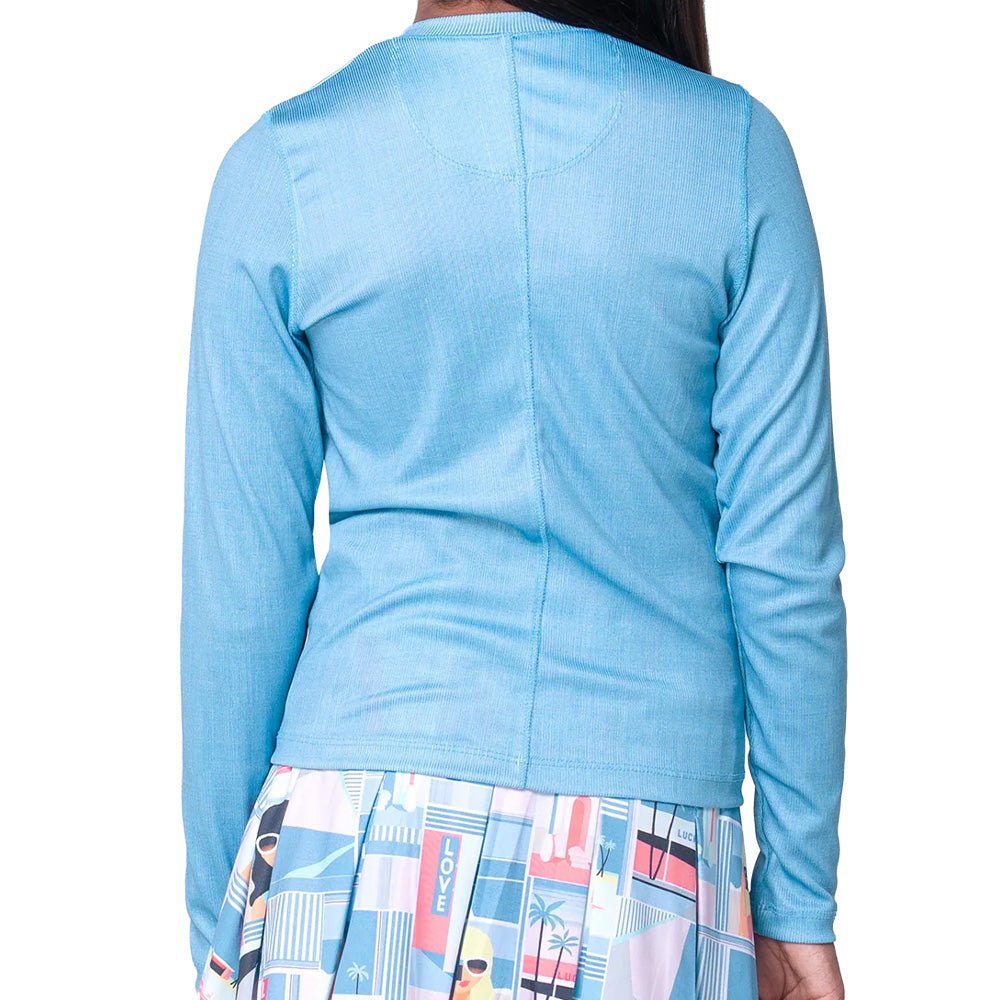 Girls' Linen Play Long Sleeve Henley Shirt