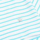 Women's The Gemma Striped Long Sleeve 1/4 Zip Mock Neck Top - Fairway Styles
