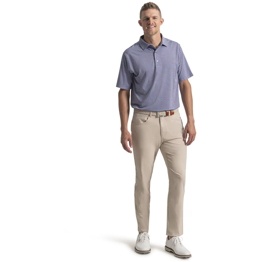 Shadow Stripe Lisle Polo