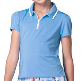 Girls' Pleated 1/4 Zip Polo