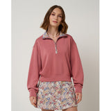 TravisMathew x Liberty London Women's Wharfedale Field Print 1/2 Zip Pullover