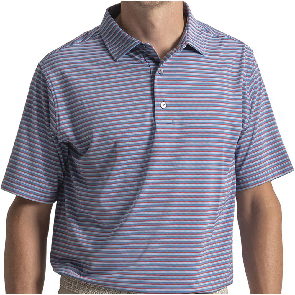 Shadow Stripe Lisle Polo