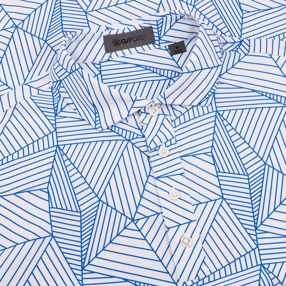 Geometric Tech Pique Polo