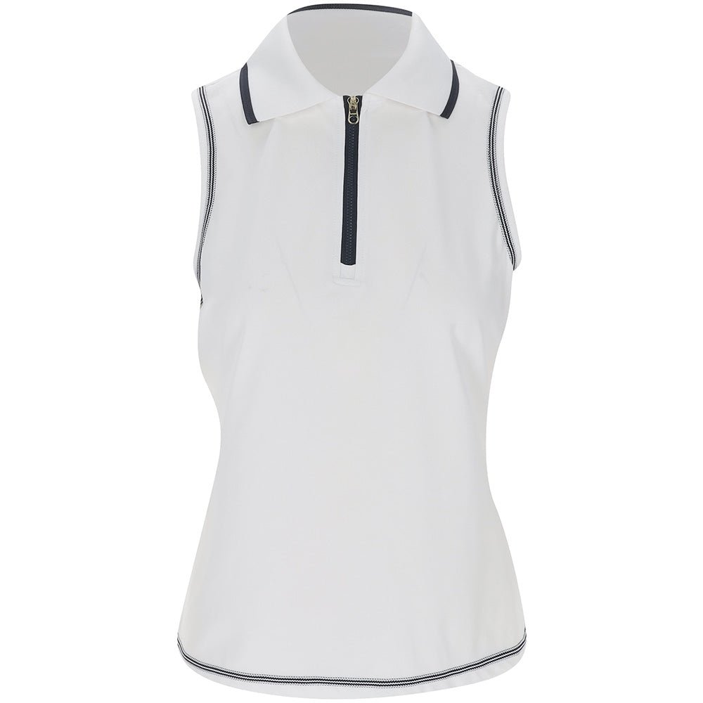 Women's Cammie Performance Sleeveless 1/4 Zip Polo - Fairway Styles