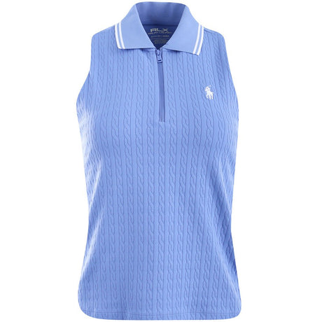 Women's Active Cable Sleeveless 1/4 Zip Polo - Fairway Styles