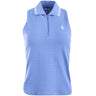 Women's Active Cable Sleeveless 1/4 Zip Polo