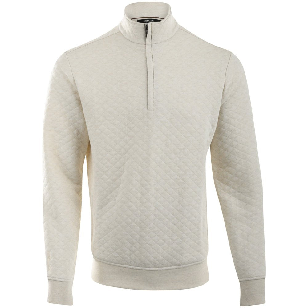 Quilted Double Knit 1/4 Zip Pullover
