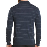 Wool Heather Stripe 1/4 Zip Sweater