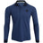 Murdoch Breathable Long Sleeve Polo - Blue Slate