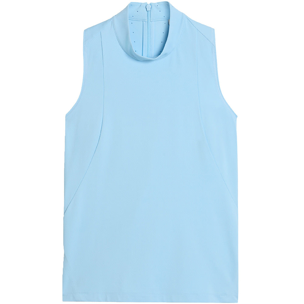 Women's Nylon Sport Sleeveless Mock Neck Top