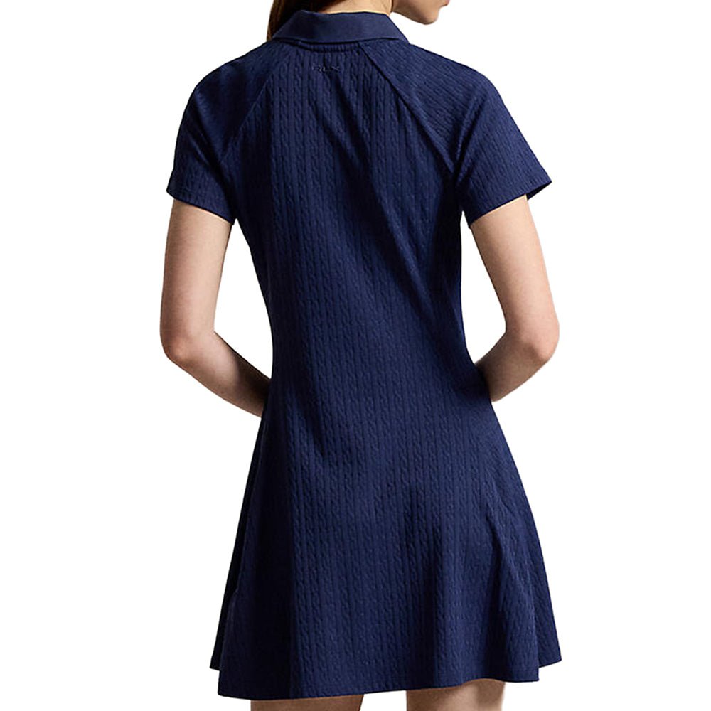 Women's Cable Stretch Jacquard Short Sleeve Dress