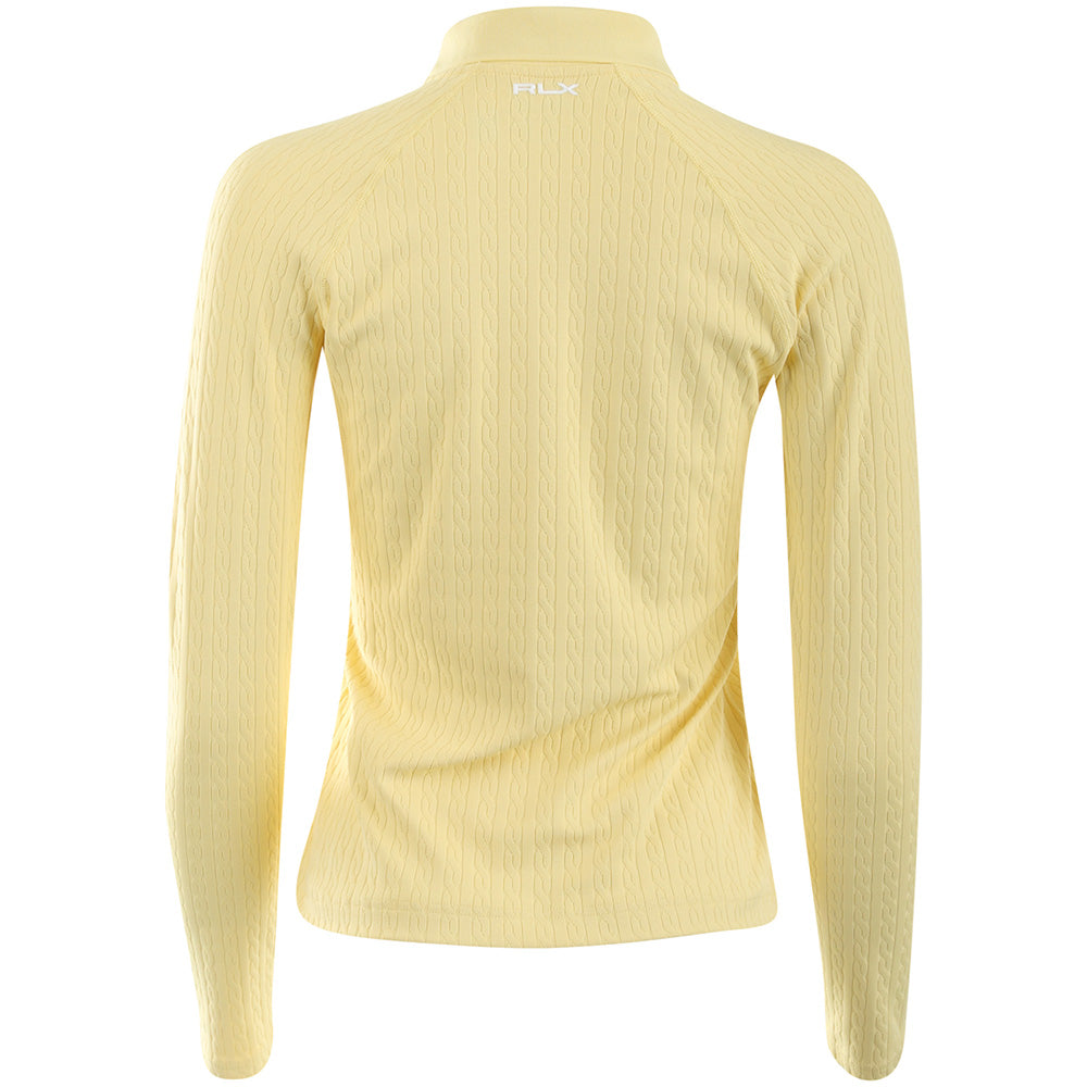 Women's Cable Long Sleeve 1/4 Zip Polo
