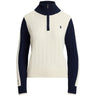 Women's Paneled Cable-Knit 1/4 Zip Pullover