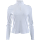 Women's Fitted Rib 1/4 Zip Pullover