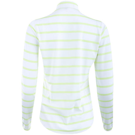 Women's Striped Stretch - Jersey 1/4 Zip Pullover - Fairway Styles