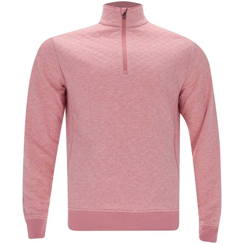 Quilted Double - Knit 1/4 Zip Mock Neck Sweatshirt - Fairway Styles