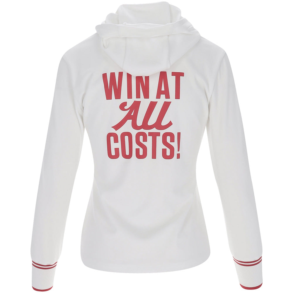 Women's Slogan Jersey Hooded Pullover